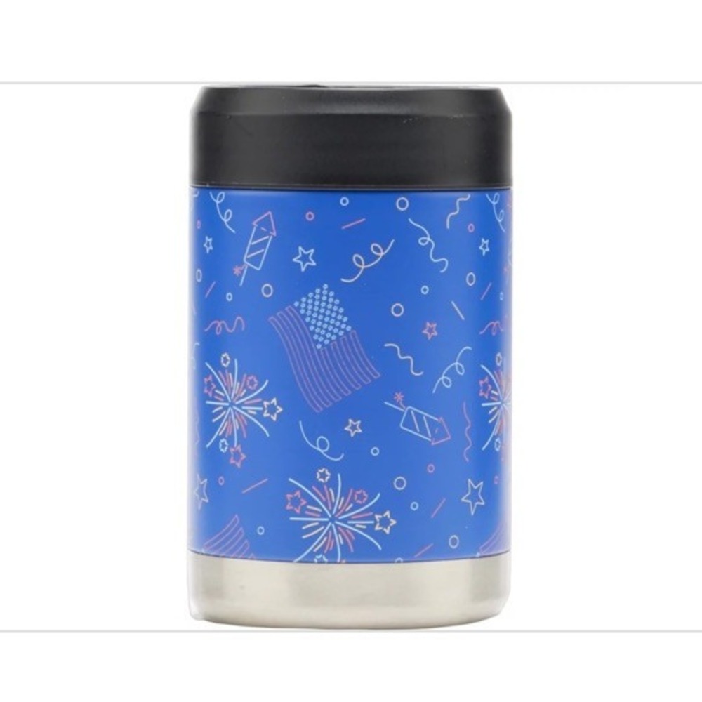 Magellan Outdoors 12 Oz Standard Can Tumbler Blue/Red, Flag Fireworks